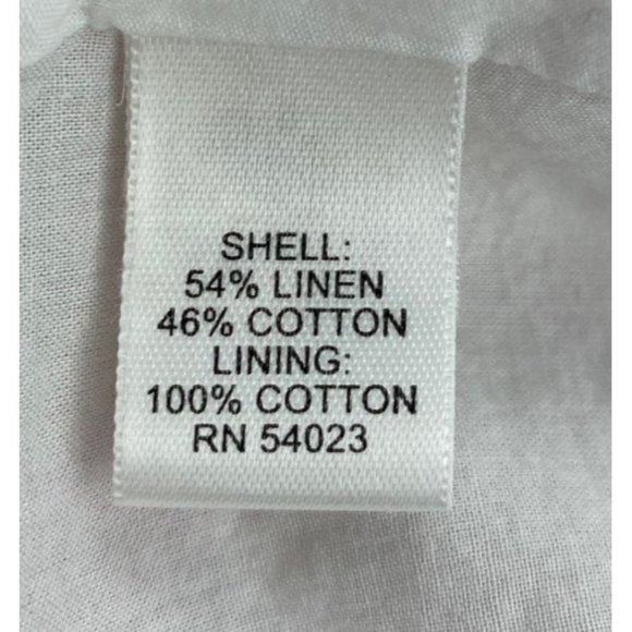 Banana Republic Women's Skirt White Strawbery Flared Bottom Eyelet Trim Size 4 - Picture 8 of 8